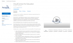 CloudConnect para la educación en Azure Marketplace